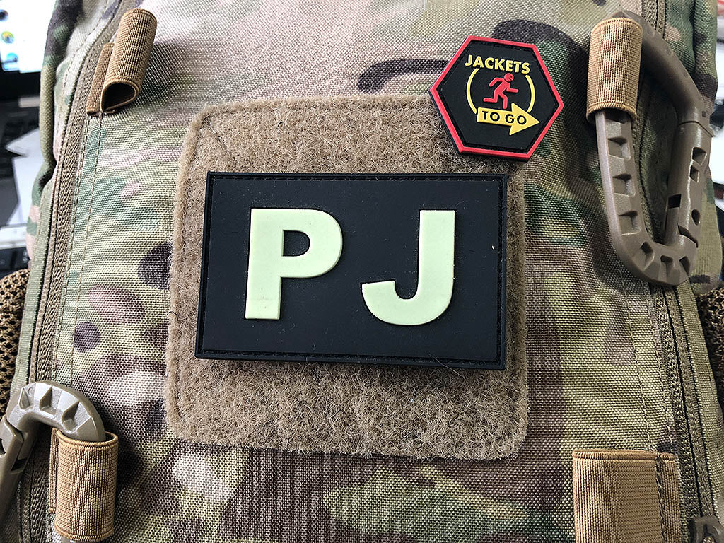 PJ - Pararescue Jumper - Patch, Glow in the Dark / Patch en caoutchouc 3D