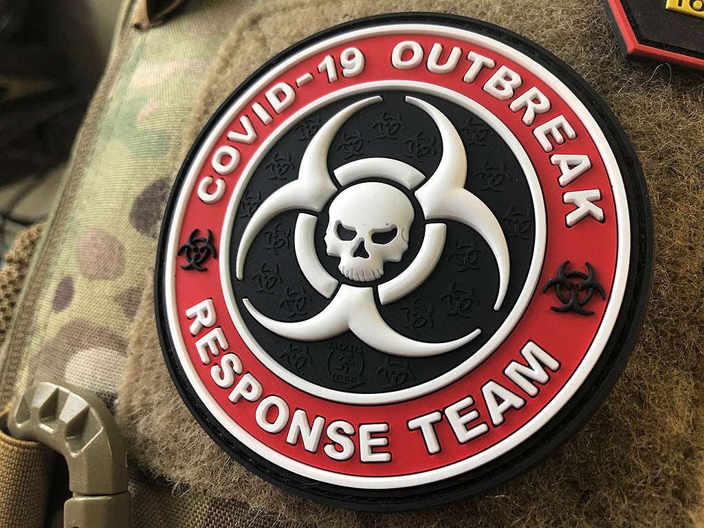 COVID 19 OUTBREAK RESPONSE TEAM Patch, fullcolor / 3D Rubber Patch