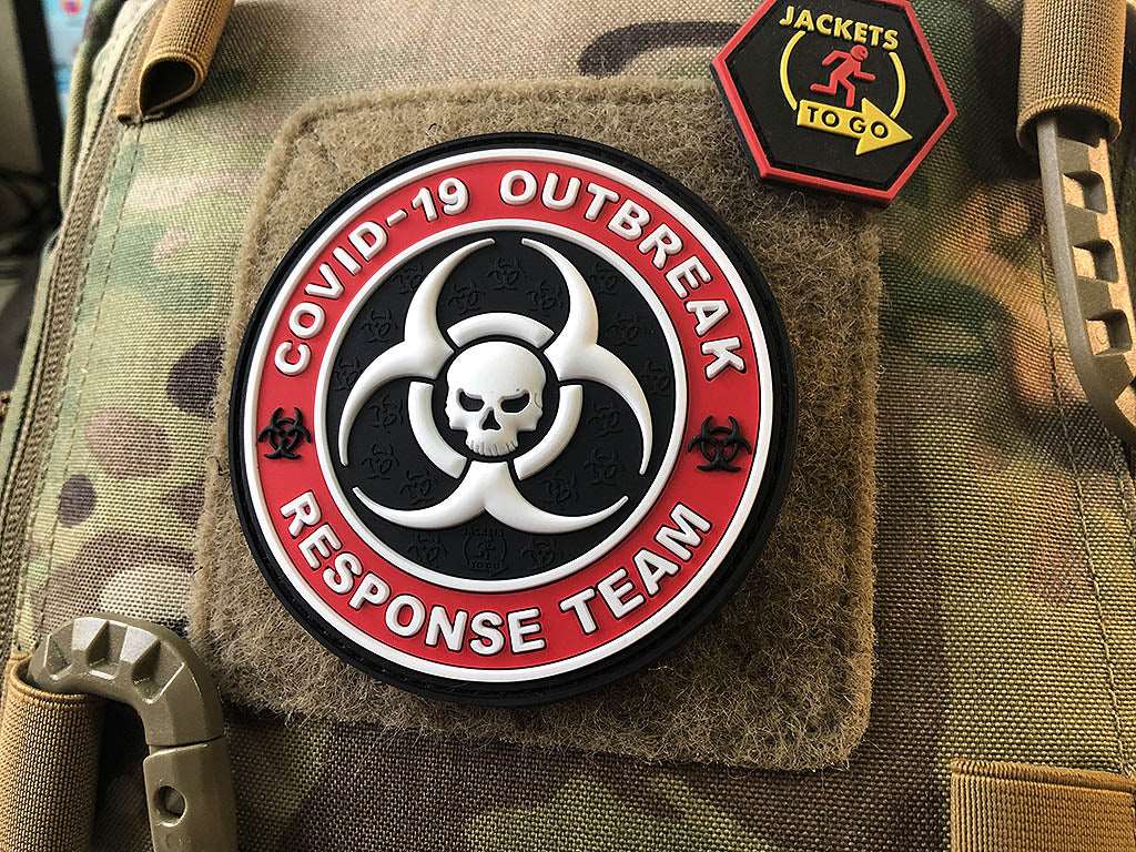 COVID 19 OUTBREAK RESPONSE TEAM Patch, fullcolor / 3D Rubber Patch