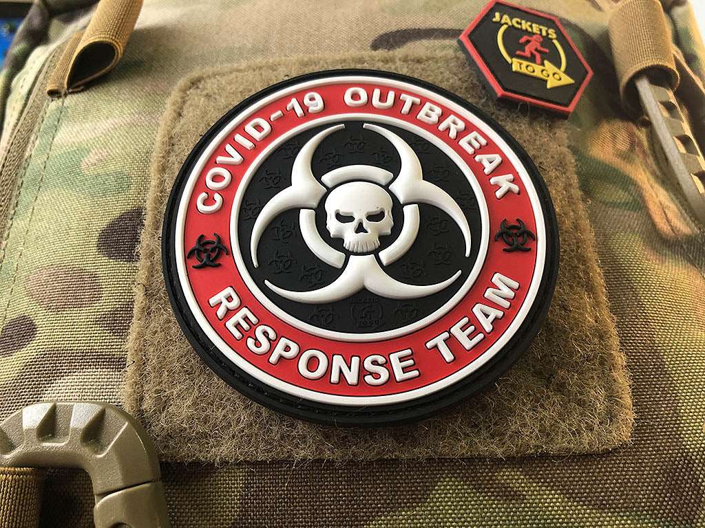 COVID 19 OUTBREAK RESPONSE TEAM Patch, fullcolor / 3D Rubber Patch