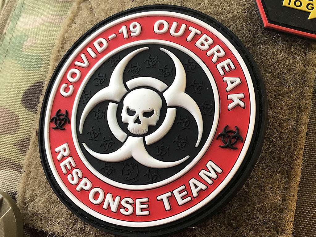 COVID 19 OUTBREAK RESPONSE TEAM Patch, fullcolor / 3D Rubber Patch