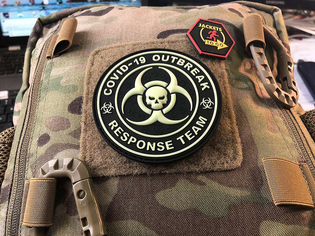 COVID 19 OUTBREAK RESPONSE TEAM Patch, gid / 3D Rubber Patch