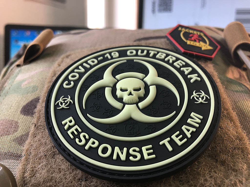 COVID 19 OUTBREAK RESPONSE TEAM Patch, gid / 3D Rubber Patch - Patch Snatched