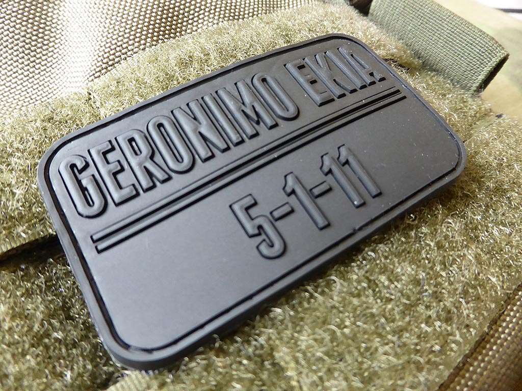 Geronimo Patch, Black / 3D Rubber patch