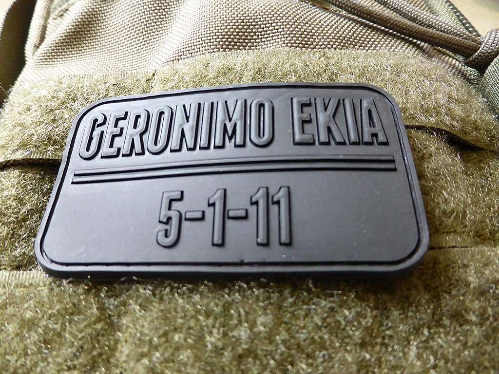 Geronimo Patch, Black / 3D Rubber patch