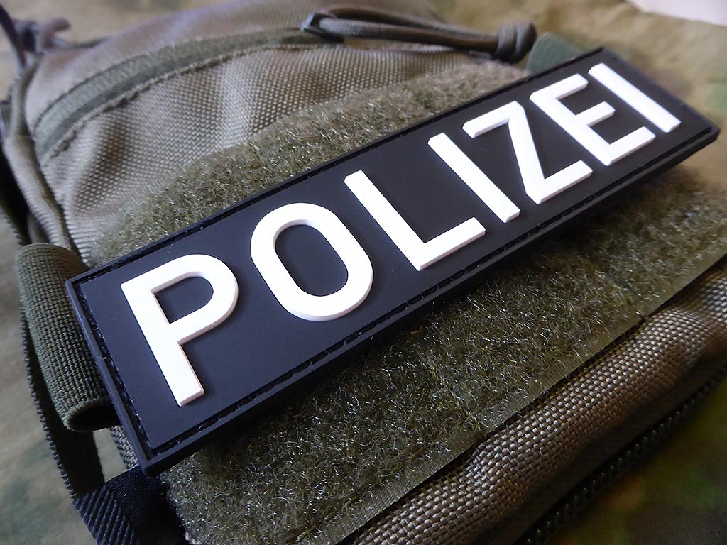 Polizei Schriftzug Patch, Swat / 3D Rubber Patch