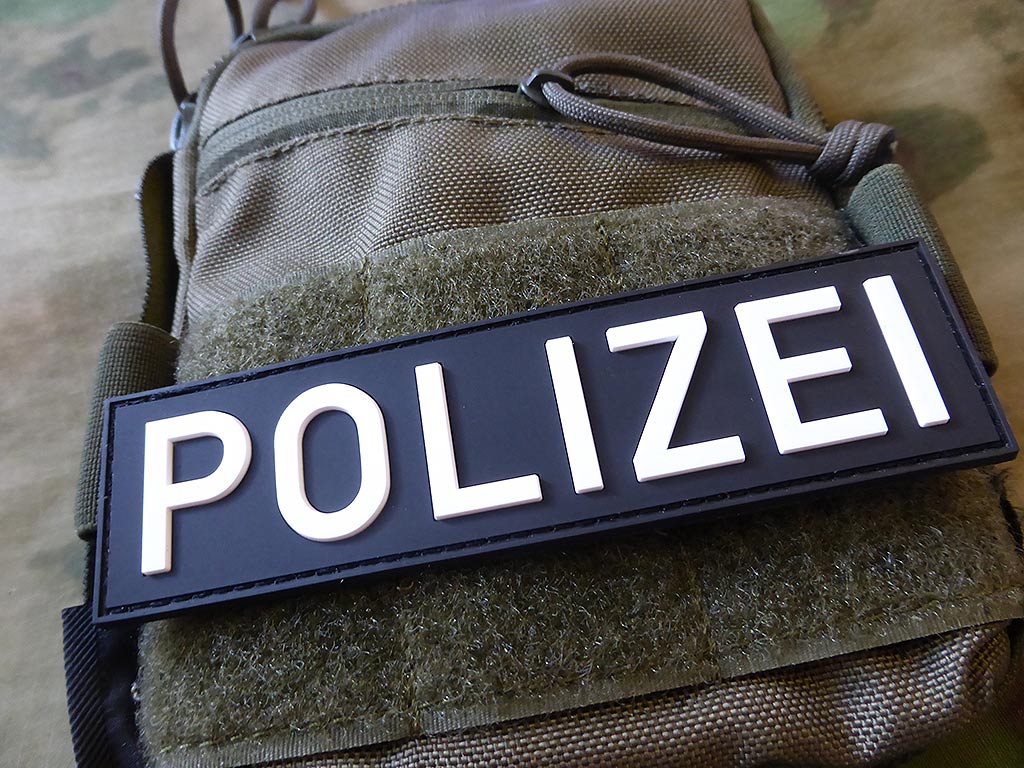 Polizei Schriftzug Patch, Swat / 3D Rubber Patch