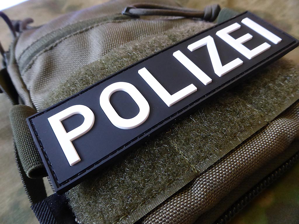 Polizei Schriftzug Patch, Swat / 3D Rubber Patch