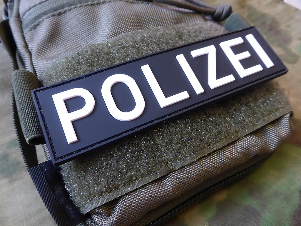 Polizei Schriftzug Patch, Swat / 3D Rubber Patch