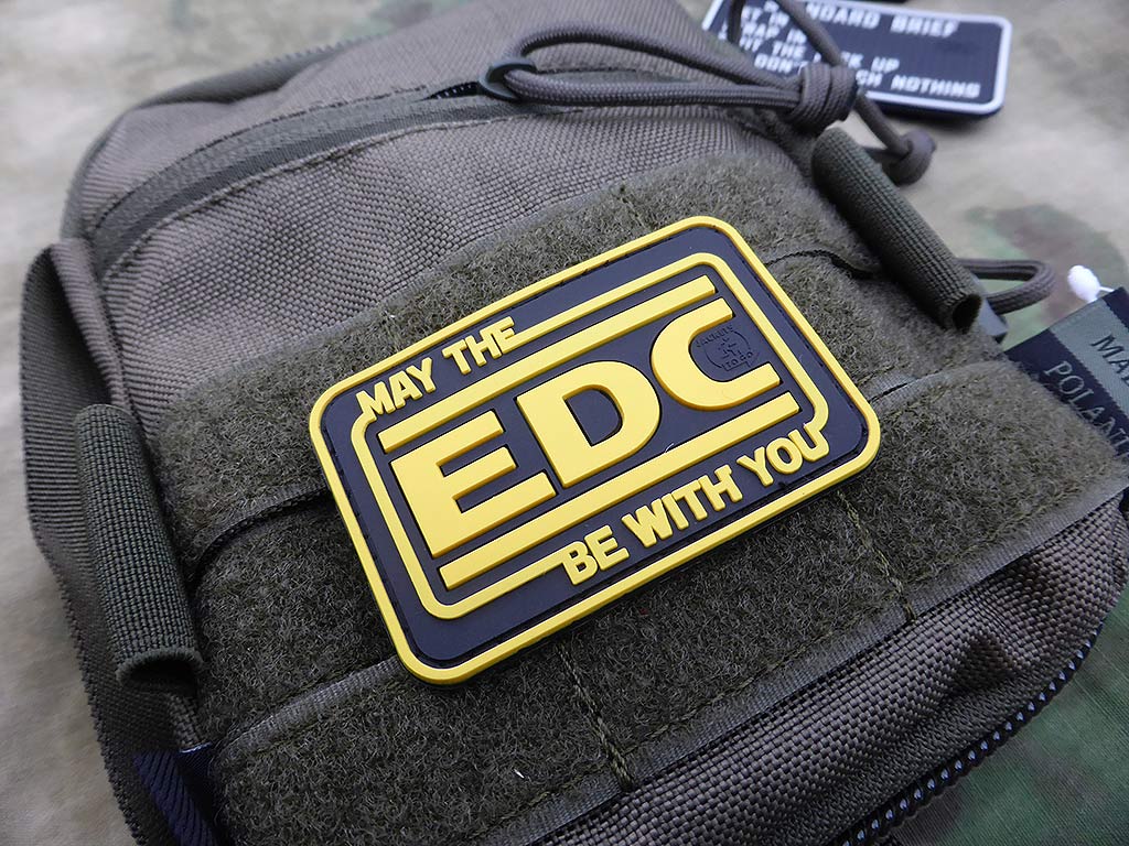 EDC / Every Day Carry Patch, fullcolor / 3D Rubber Patch
