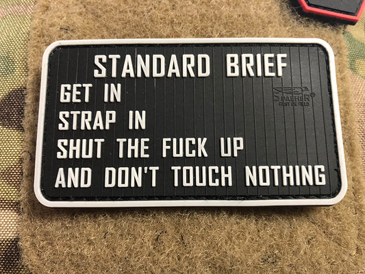 Standard Briefing Patch, fullcolor / 3D Rubber Patch