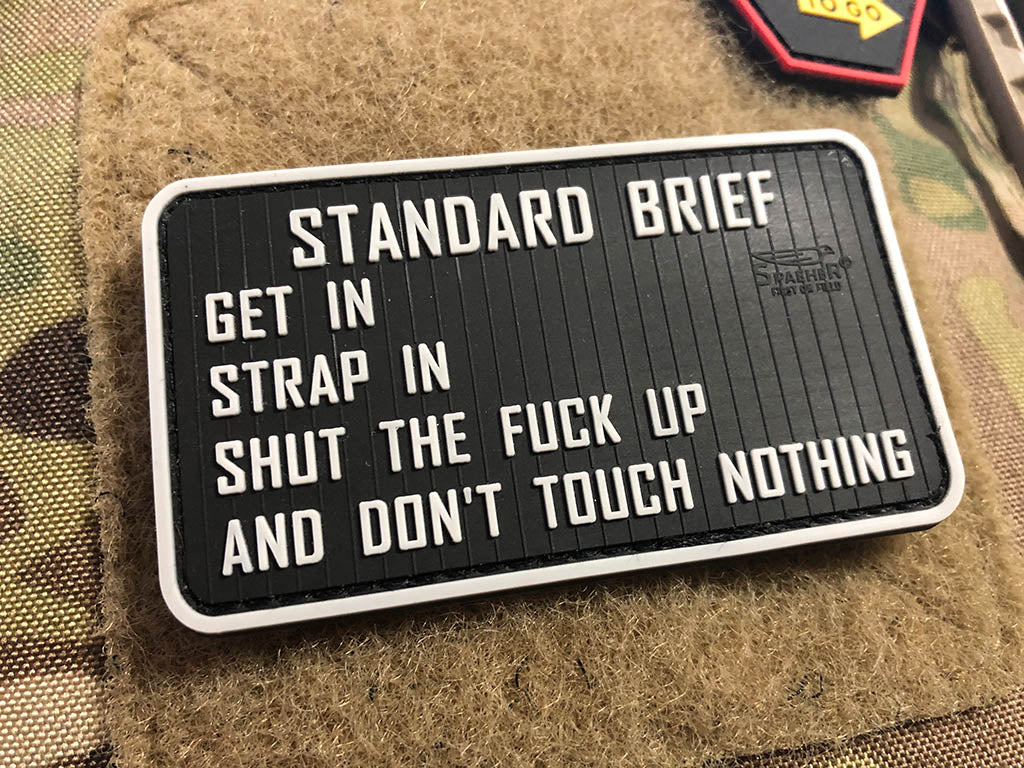 Standard Briefing Patch, fullcolor / 3D Rubber Patch