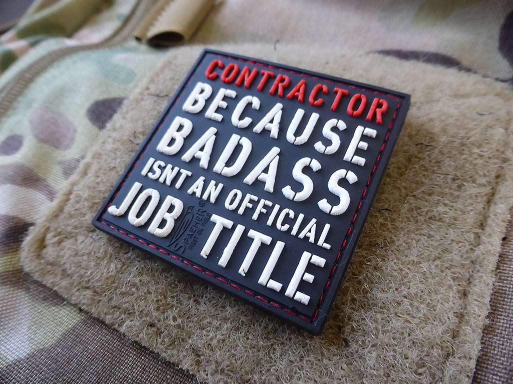 CONTRACTOR Patch, fullcolor / 3D Rubber Patch