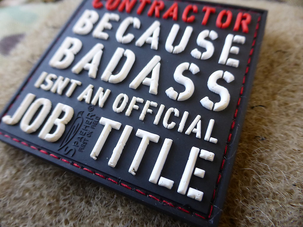 CONTRACTOR Patch, full color / 3D Rubber Patch