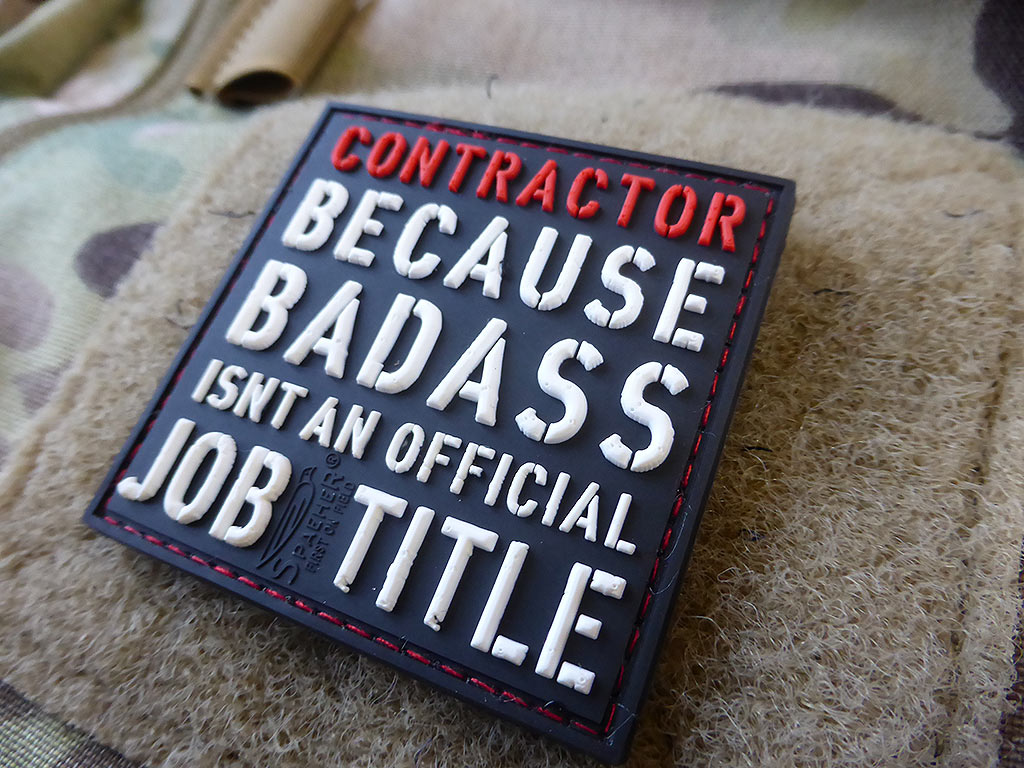 CONTRACTOR Patch, fullcolor / 3D Rubber Patch