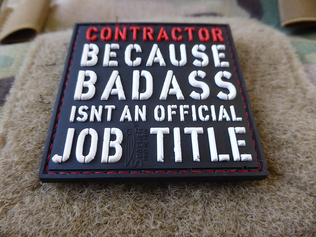 CONTRACTOR Patch, fullcolor / 3D Rubber Patch - Patch Snatched