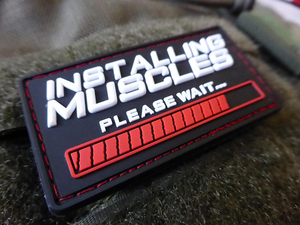 MUSCLES Patch, Full color / 3D Rubber Patch