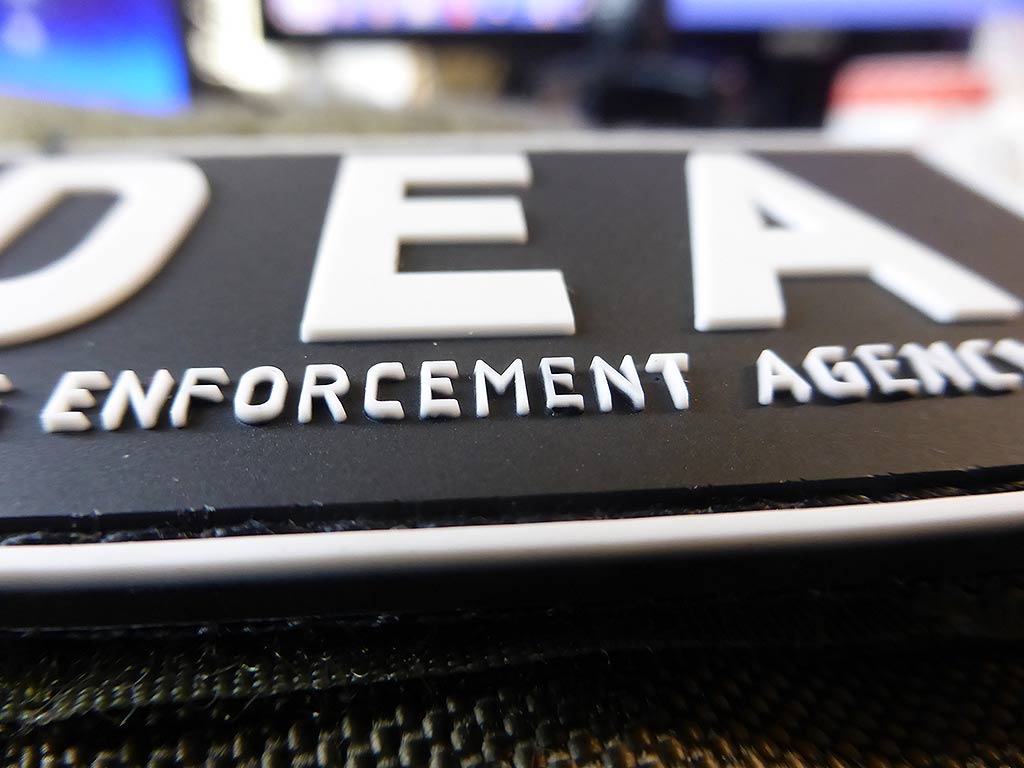 Patch DEA ​​/ Drug Enforcement Agency, swat / Patch en caoutchouc 3D