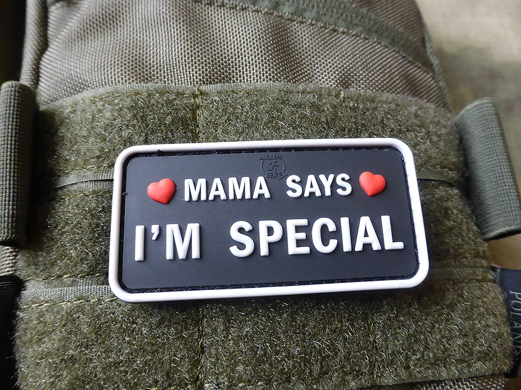 MAMA SAYS - I´M SPECIAL Patch, swat / 3D Rubber Patch - Patch Snatched