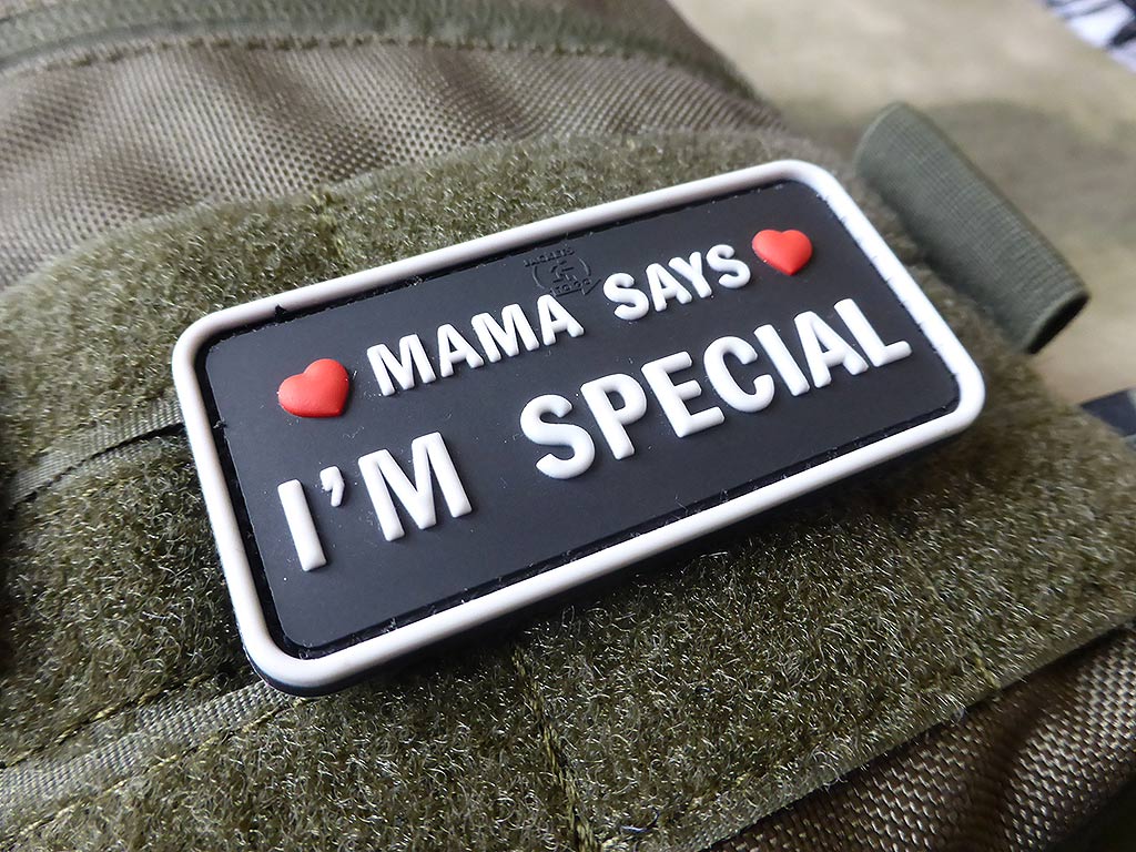MAMA SAYS - I´M SPECIAL Patch, swat / 3D Rubber Patch