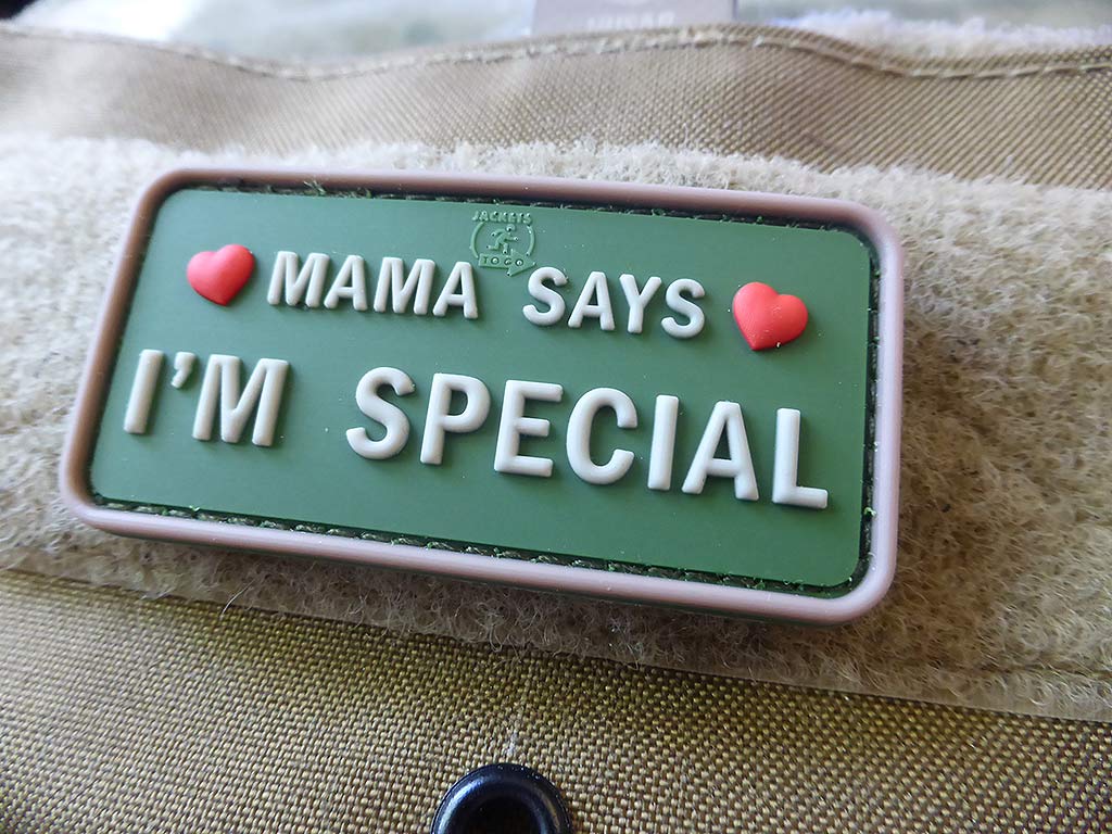 MAMA SAYS - I´M SPECIAL Patch, multicam / 3D Rubber Patch - Patch Snatched