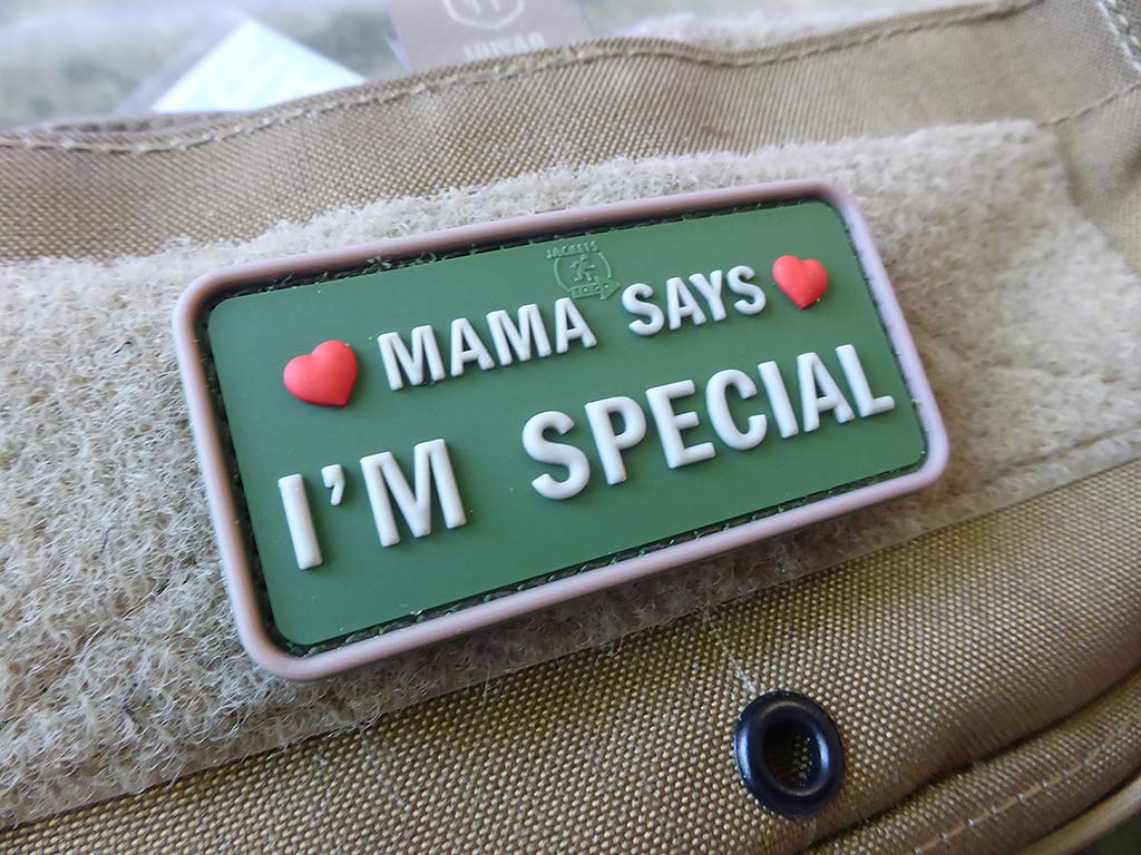 MAMA SAYS - I´M SPECIAL Patch, multicam / 3D Rubber Patch - Patch Snatched