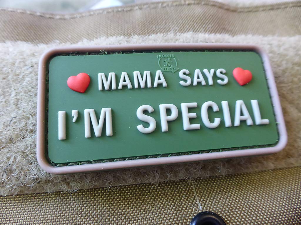 MAMA SAYS - I´M SPECIAL Patch, multicam / 3D Rubber Patch - Patch Snatched