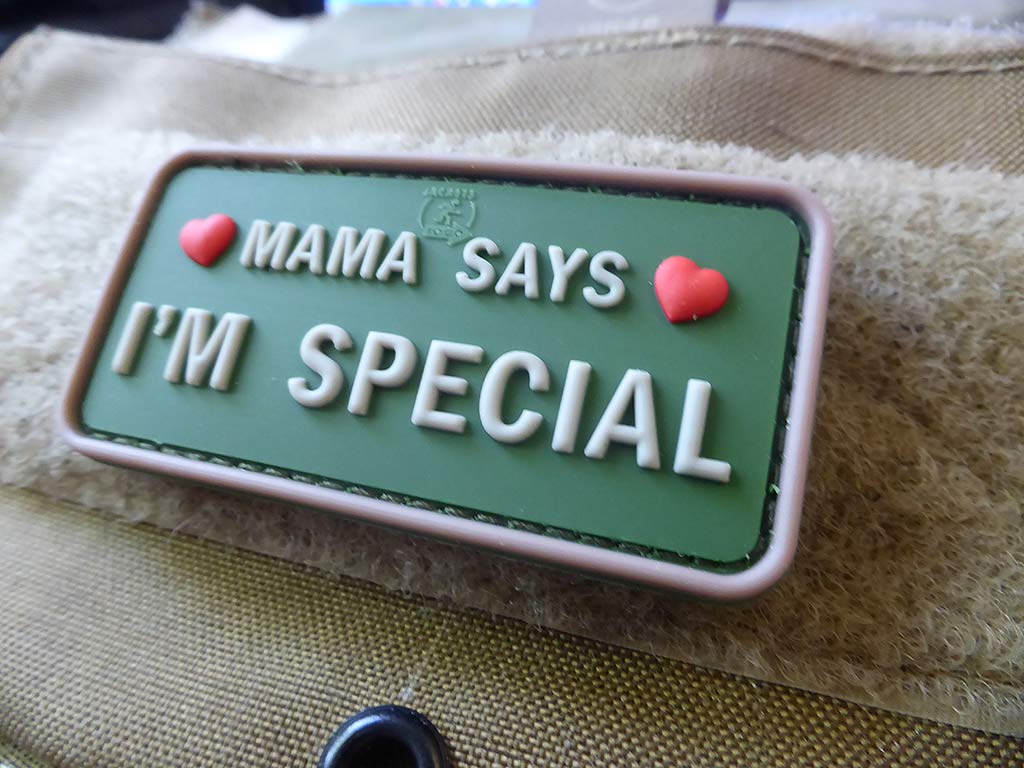 MAMA SAYS - I´M SPECIAL Patch, multicam / 3D Rubber Patch - Patch Snatched