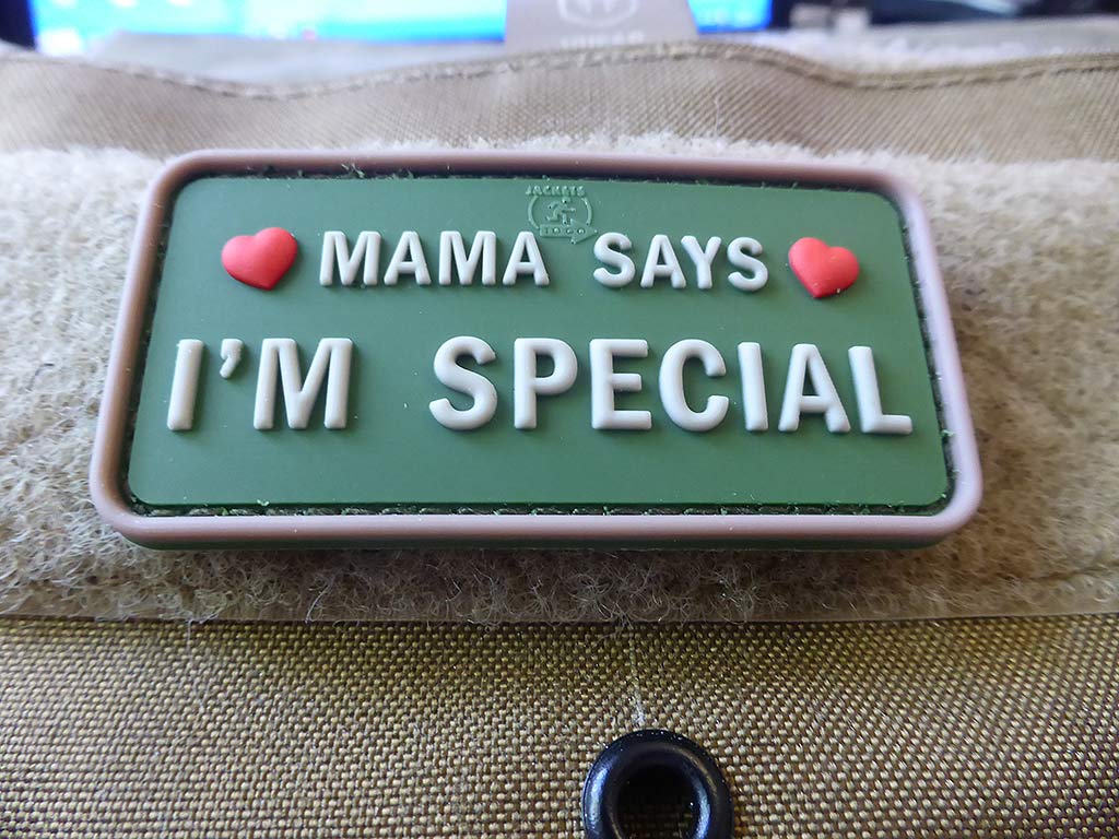 MAMA SAYS - I´M SPECIAL Patch, multicam / 3D Rubber Patch - Patch Snatched