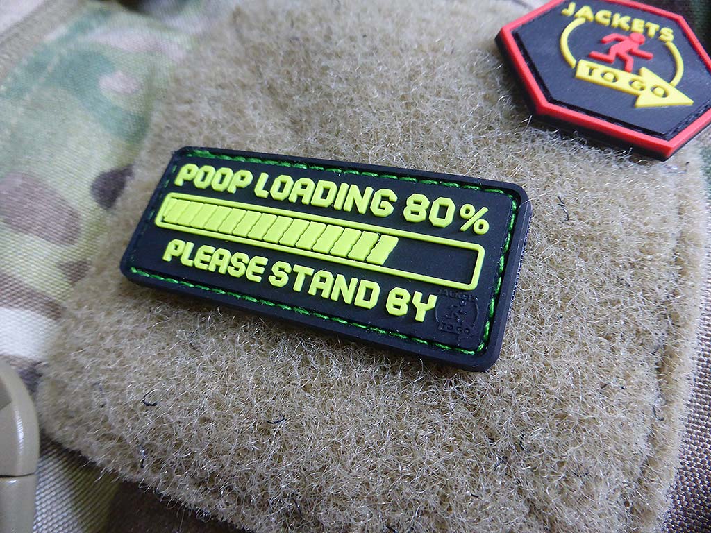 POOP LOADING Patch, fragrant green / 3D Rubber Patch - Patch Snatched