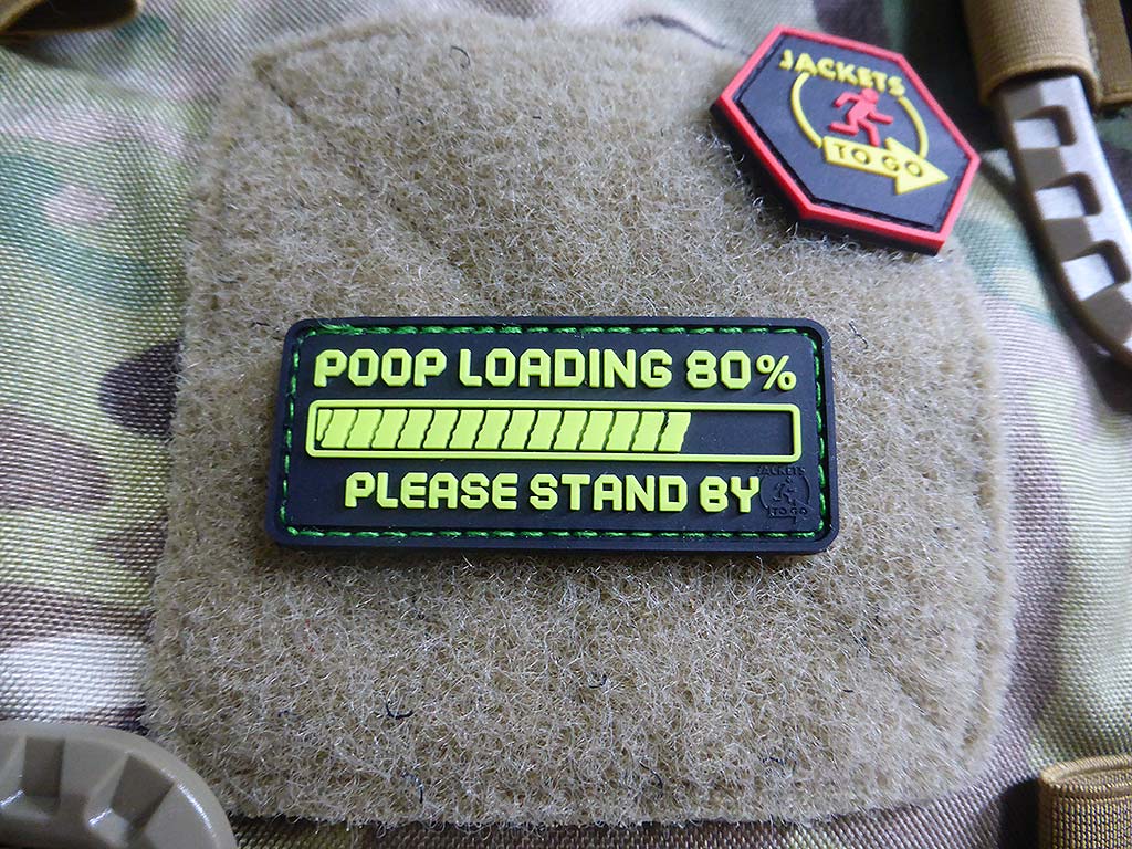 POOP LOADING Patch, fragrant green / 3D Rubber Patch - Patch Snatched