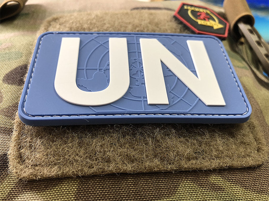 UN Flaggen Patch, fullcolor  / 3D Rubber Patch