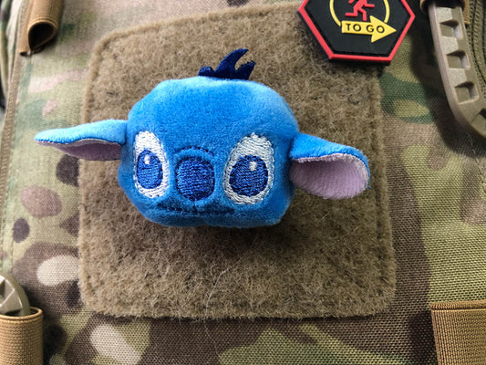 Patch peluche en tissu BlueSmile, avec velcro au dos