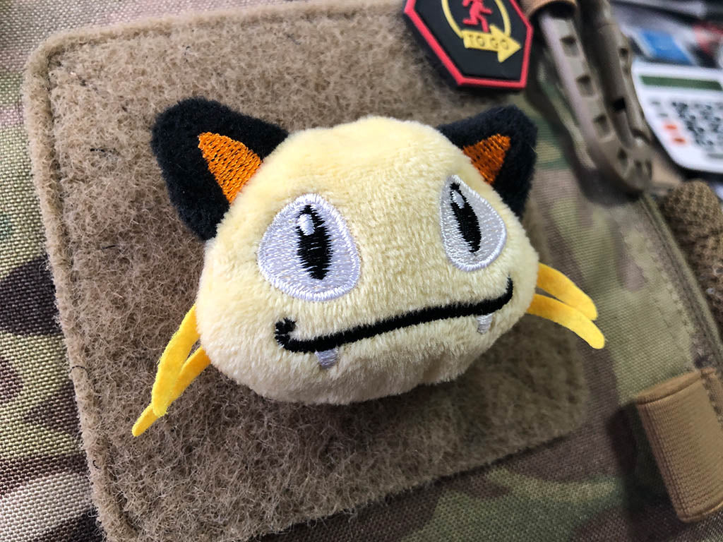 YellowFace fabric plush patch, with Velcro on the back - Patch Snatched