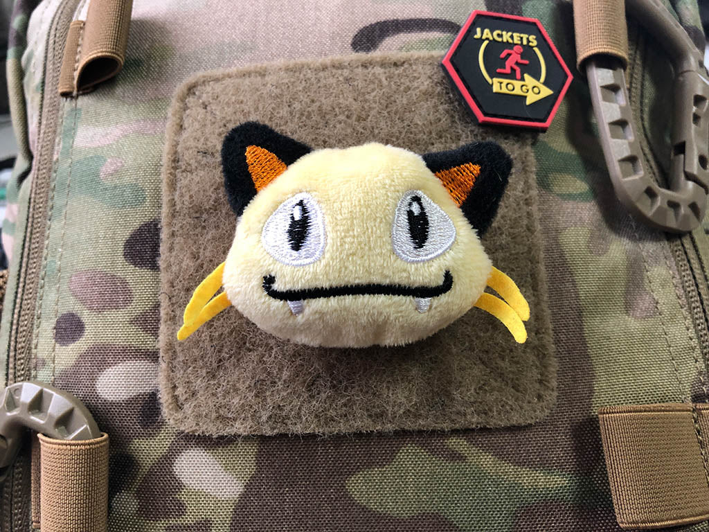 YellowFace fabric plush patch, with Velcro on the back - Patch Snatched