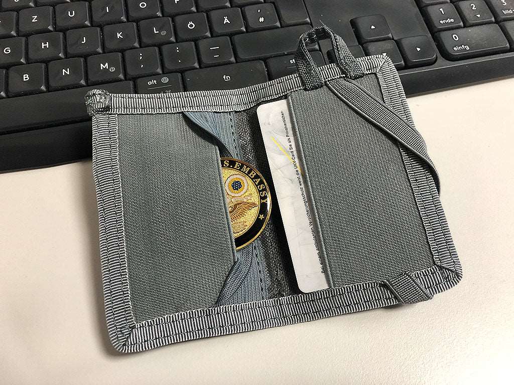 CC Patch Wallet, WolfGrey, SPAEHER First on Field.