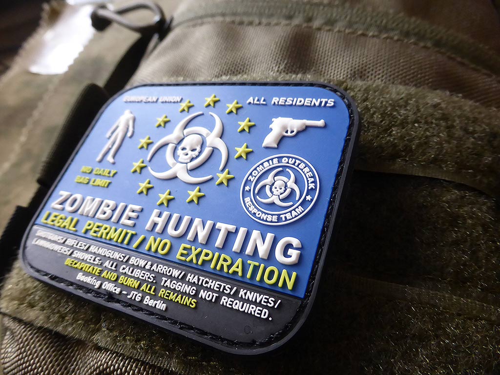 Zombie Hunting Patch / 3D Rubber Patch