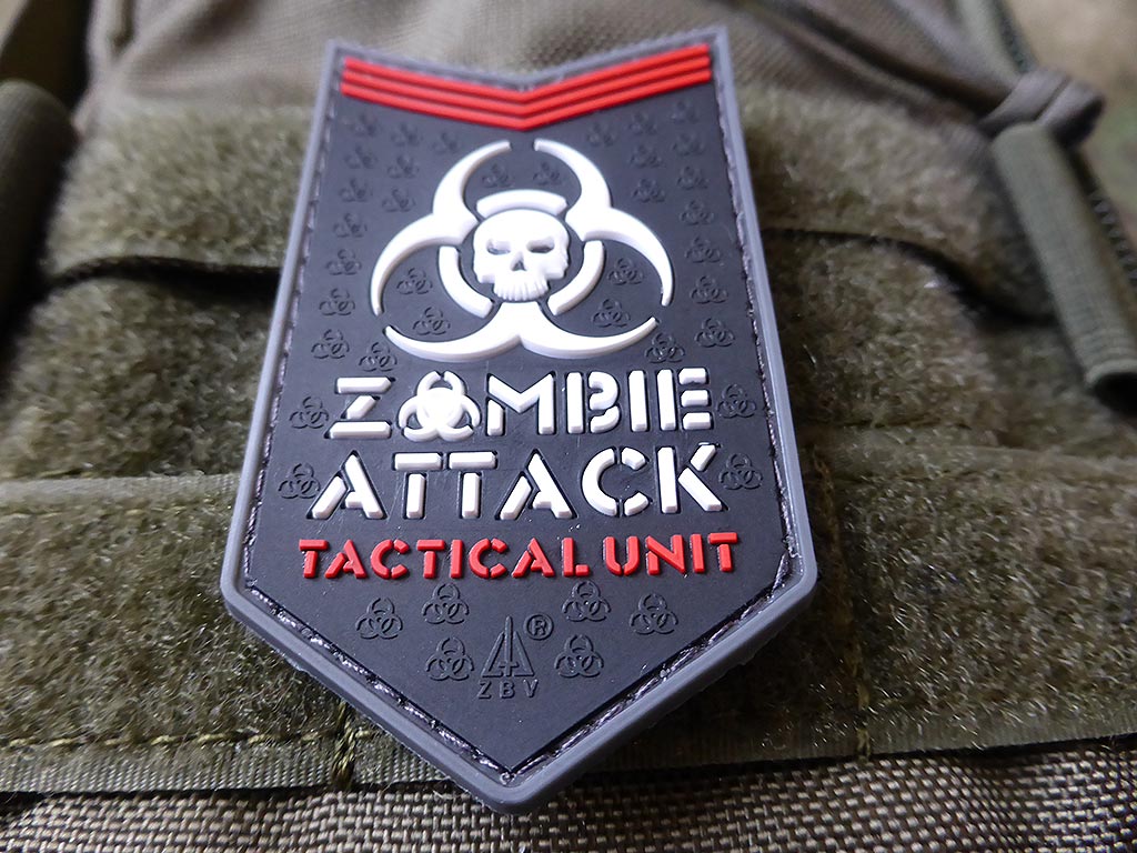 Zombie Attack Patch, swat / 3D Rubber patch - Patch Snatched