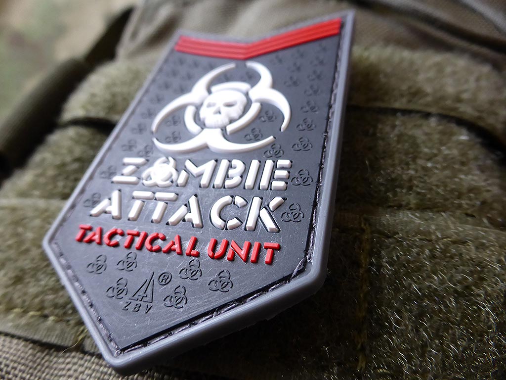 Zombie Attack Patch, swat / 3D Rubber patch - Patch Snatched