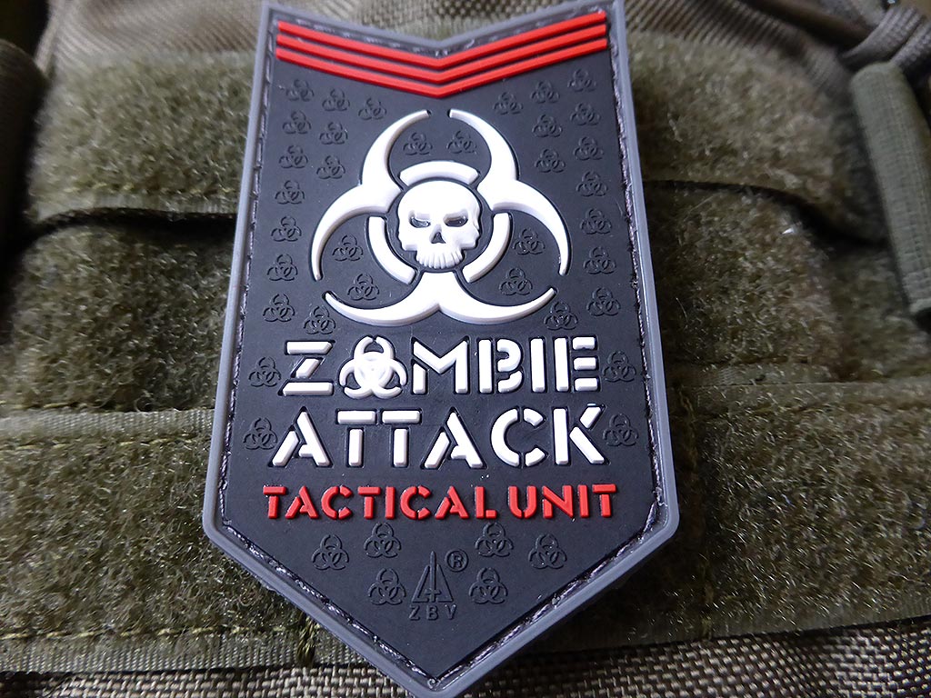 Zombie Attack Patch, swat / 3D Rubber patch - Patch Snatched