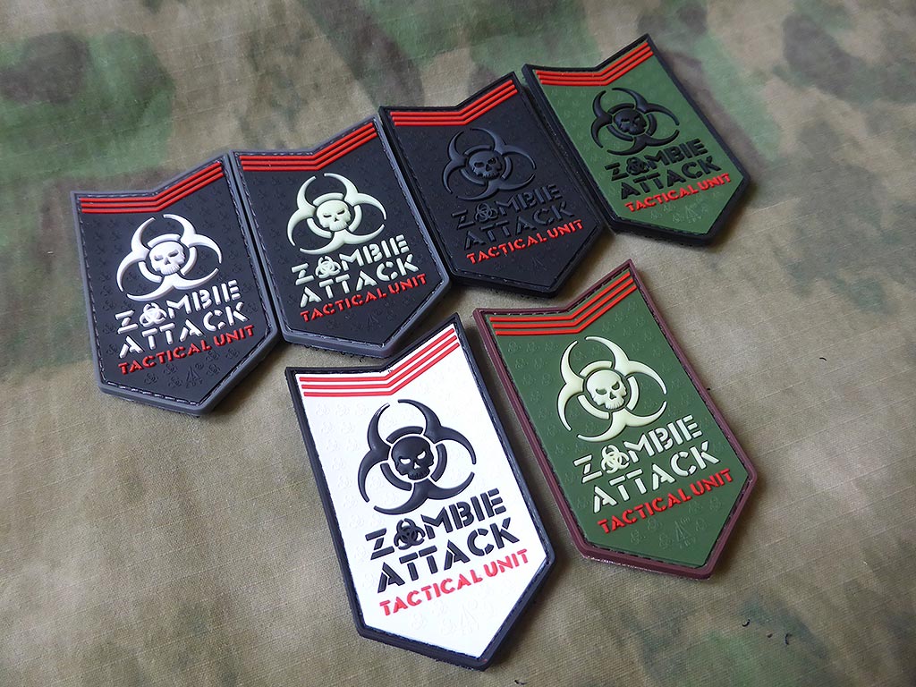 Zombie Attack Patch, swat / 3D Rubber patch