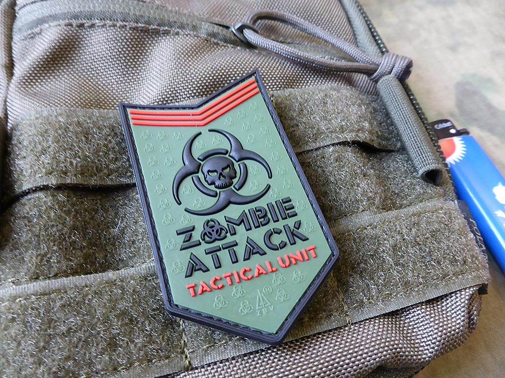 Zombie Attack Patch, forest / 3D Rubber patch - Patch Snatched