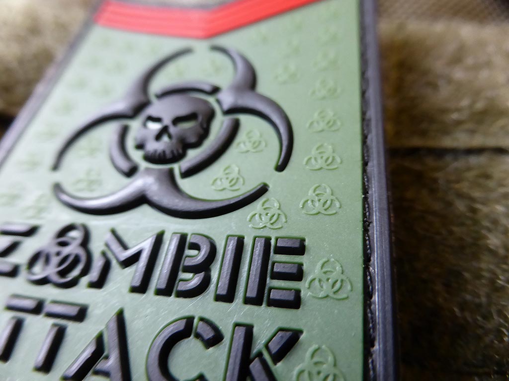 Zombie Attack Patch, forest / 3D Rubber patch