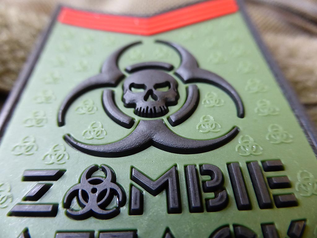 Zombie Attack Patch, forest / 3D Rubber patch - Patch Snatched