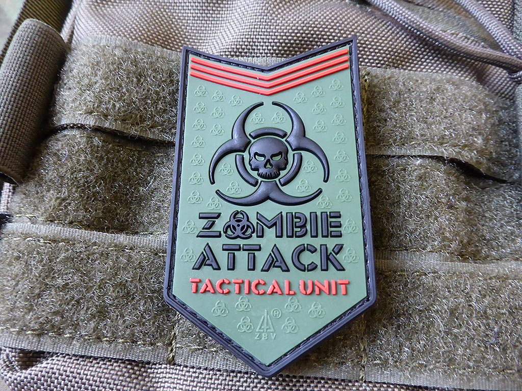 Zombie Attack Patch, forest / 3D Rubber patch - Patch Snatched