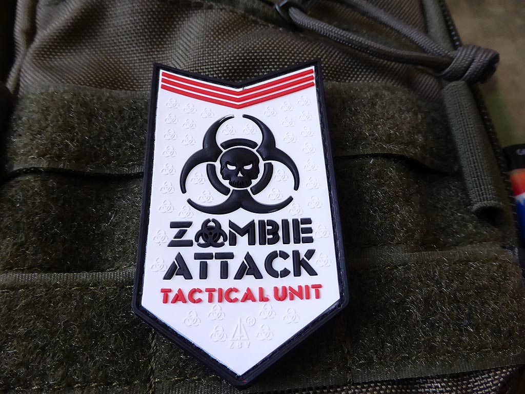 Zombie Attack Patch, snow / 3D Rubber patch