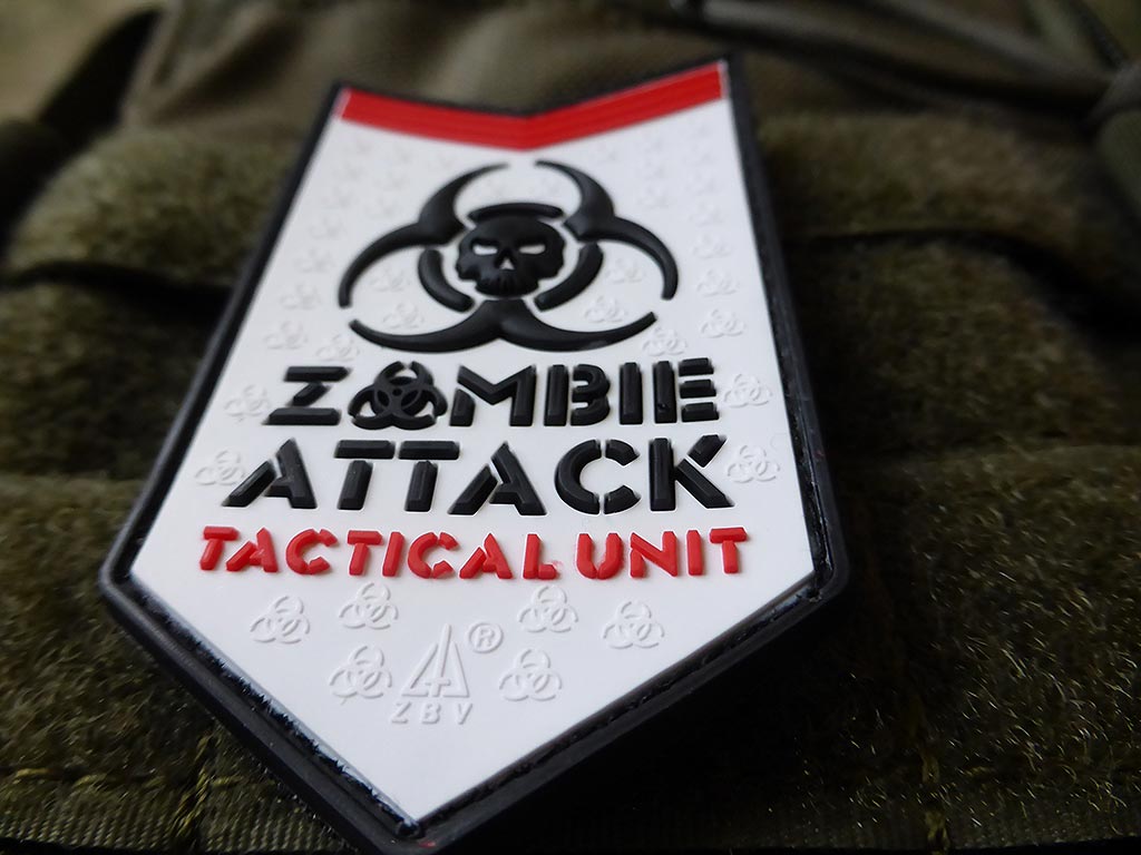 Zombie Attack Patch, snow / 3D Rubber patch