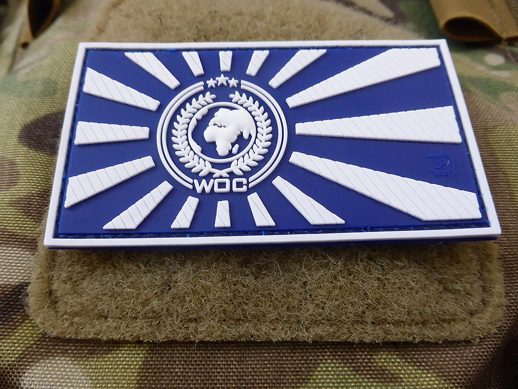 World Of Conflict Rising Sun Patch, lightblue / 3D Rubber Patch