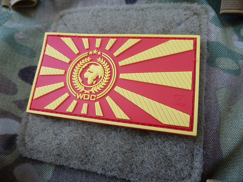 World Of Conflict Rising Sun Patch, redorange / 3D Rubber Patch - Patch Snatched