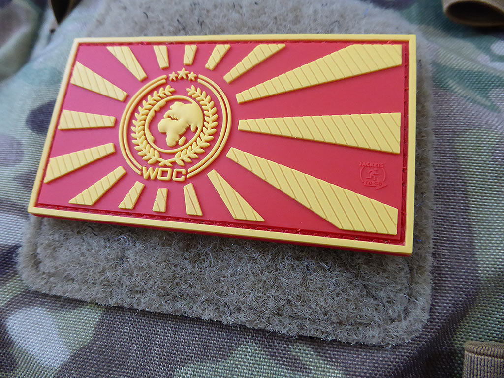 World Of Conflict Rising Sun Patch, redorange / 3D Rubber Patch - Patch Snatched